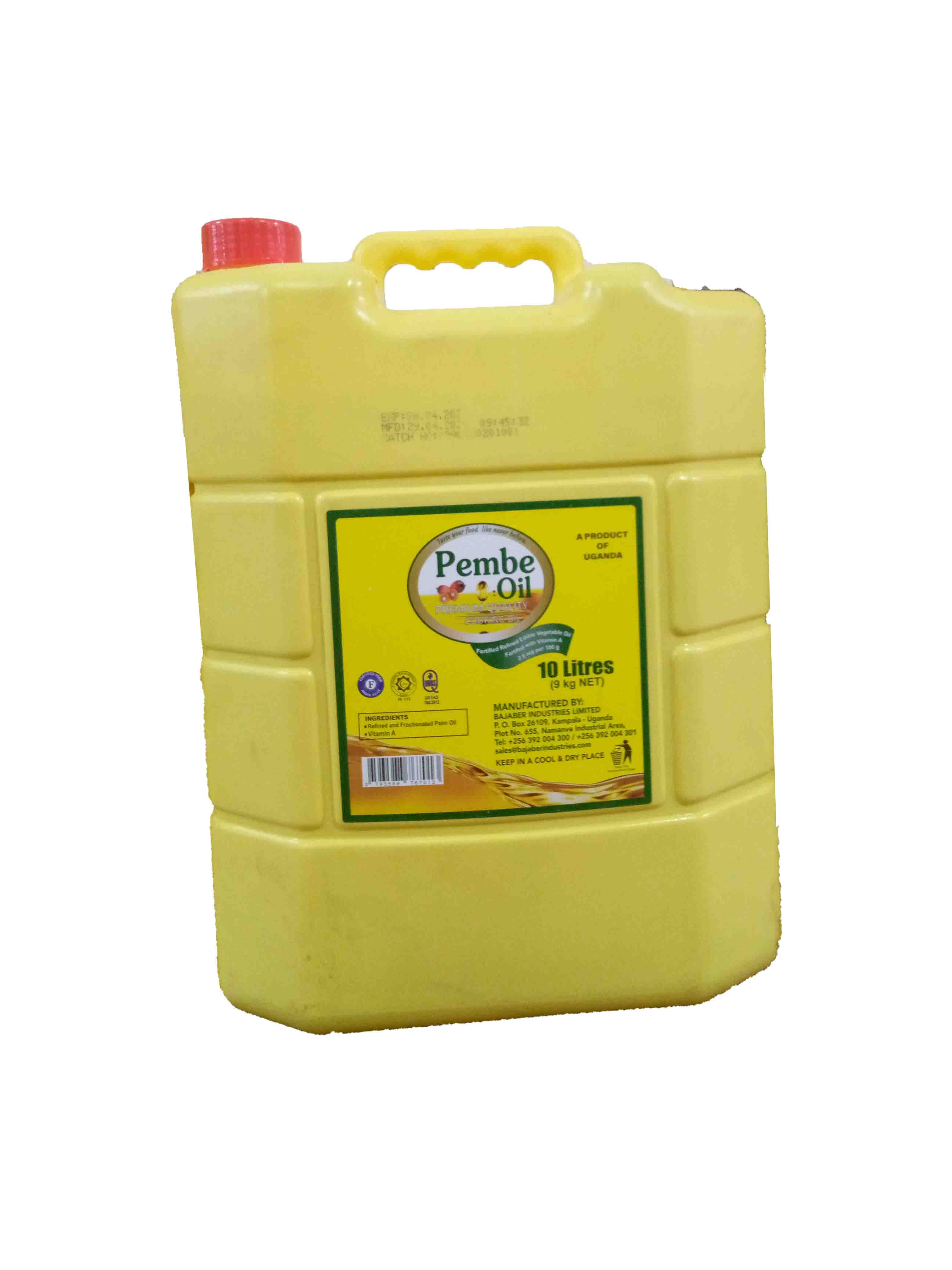 Pembe fortified reined edible vegetable oil