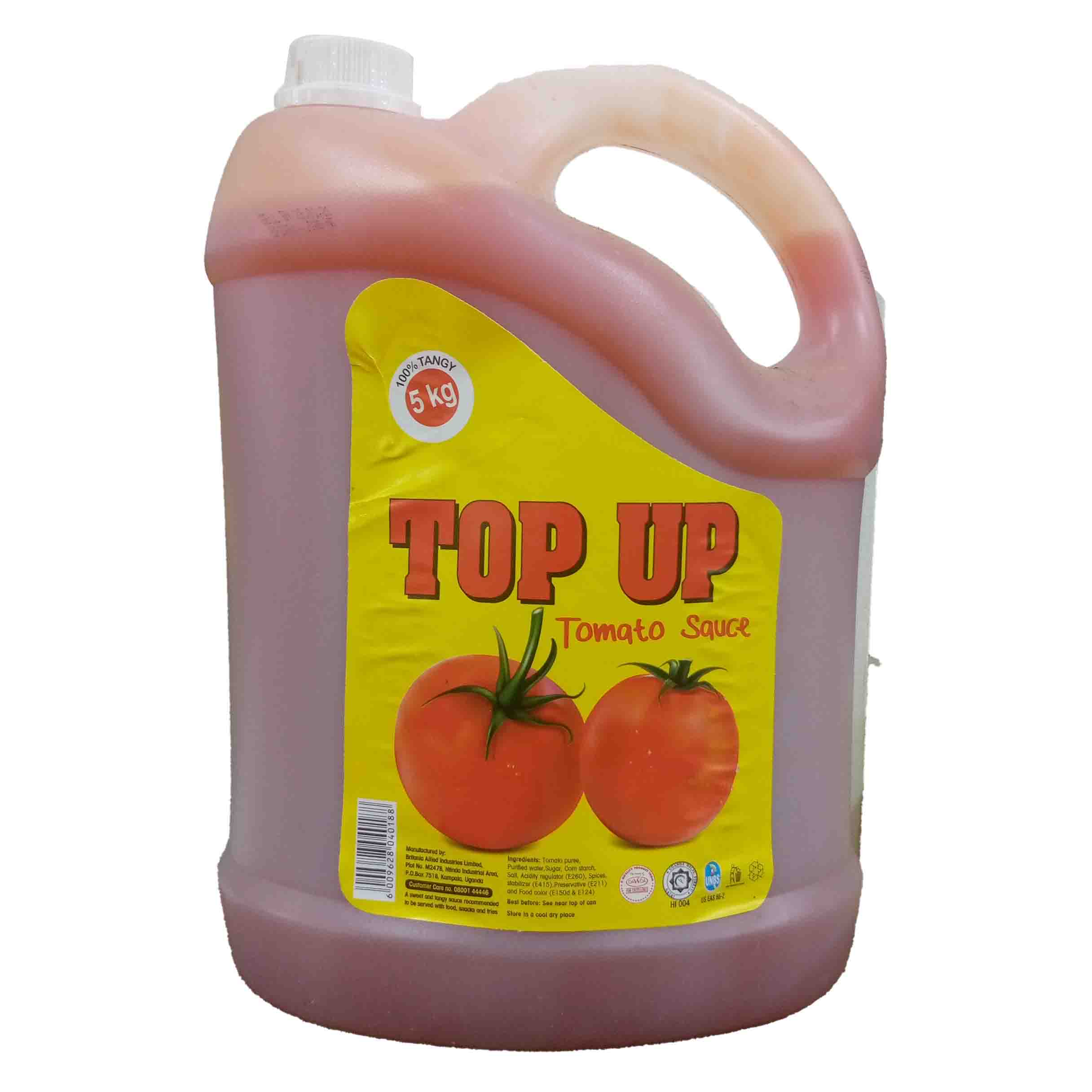 Top up tomato sauce