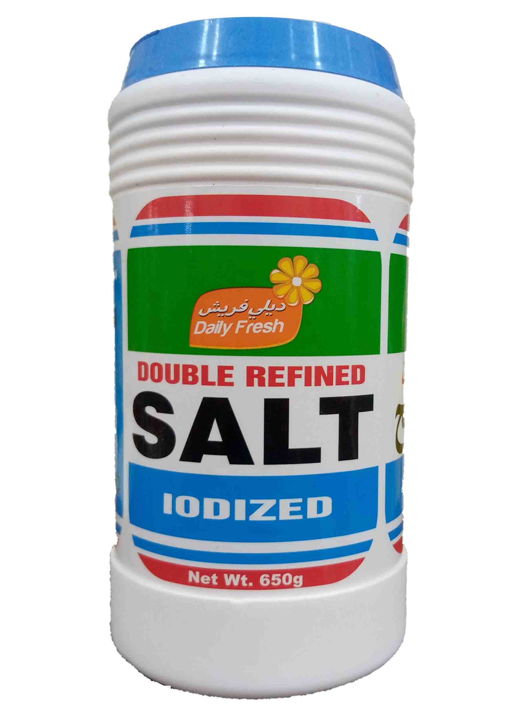 Double refined salt ionized
