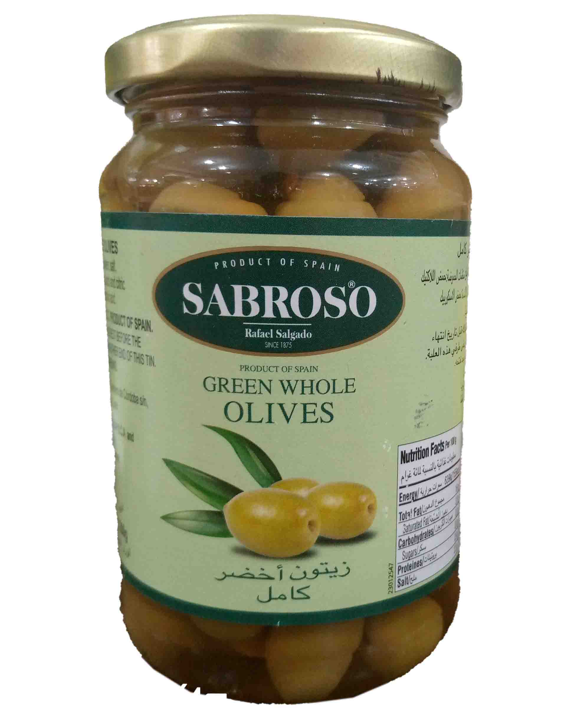 Sabroso green whole olives